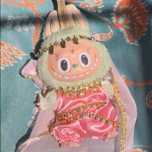 Pop Mart Green Grape Labubu Exiciting Macaron with Princess Outfit